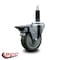 Service Caster 4'' Gray Poly Swivel 1'' Expanding Stem Caster with Brake SCC-EX20S414-PPUB-PLB-1 - alternate 3